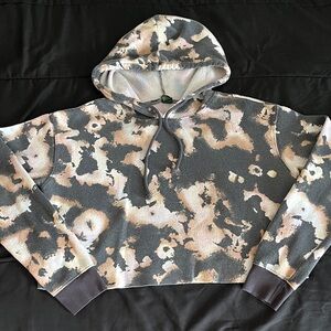 Wild Fable Camouflage Hoodie - Gray and Cream